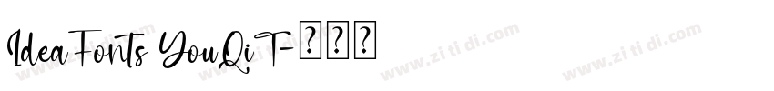 IdeaFonts YouQiT字体转换